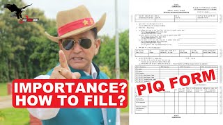 Why is the PIQ Form so Important How to fill the PIQ Form Properly by Gen Bhakuni  SSB Interview [upl. by Per]