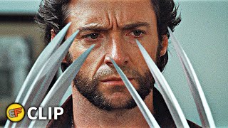 Wolverines New Claws  Dinner Scene  XMen Origins Wolverine 2009 Movie Clip HD 4K [upl. by Pattin]