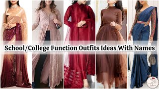 SchoolCollege farewell outfits with names for girlsSchoolCollege function outfit ideas with names [upl. by Ballinger]