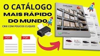 FAZER UM CATÁLOGO EM PDF 2024 RÁPIDO EM 7 MINUTOS como fazer um catalogo PDF [upl. by Eleen]