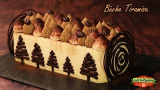 ❅ Recette de Bûche de Noël Tiramisu ❅ [upl. by Aronel39]