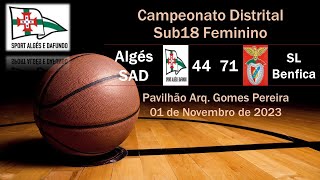 Sub18 F Algés SAD  SL Benfica [upl. by Lauree620]