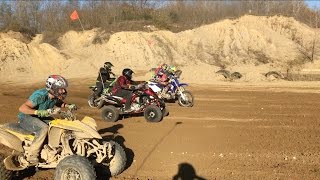 YFZ450 vs Raptor 700 [upl. by Aneba]