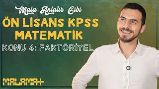 Malamat Kpss 2024  Matematik  Konu 4 Faktöriyel  Mehmet Fatih Şahin [upl. by Purcell378]