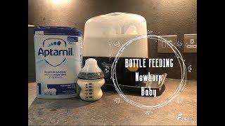 Bottle Feeding Routine  How to Prepare POWDERED FORMULA [upl. by Ruford351]