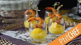 VERRINES CREVETTES ET MANGUE les verrines parfaites pour un apéritif festif  🍤 [upl. by Blunt]