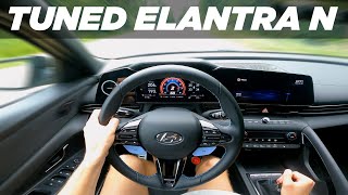 TUNED 300 WHP Elantra N POV  Exhaust Audio [upl. by Einnoj731]