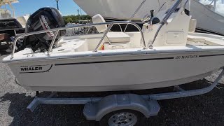 Boston Whaler 150 Montauk  The small GIANT THE TOUGHEST 15ft center console boat in the market [upl. by Stacia]