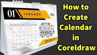 How to Create Calendar in Coreldraw [upl. by Ahsikahs]