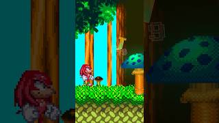 Knuckles finds a GLOWING Mushroom Sprite Animation shorts [upl. by Yanaton657]