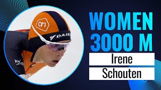 Irene SCHOUTEN NED  Winner  3000m Women  Quebec City 2024  SpeedSkating [upl. by Eilyab]