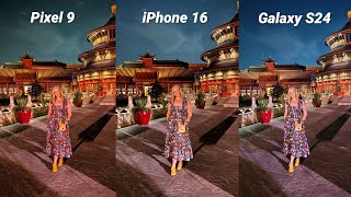 Apple iPhone 16 vs Pixel 9 vs Galaxy S24 Camera Test Comparison [upl. by Ennasirk189]