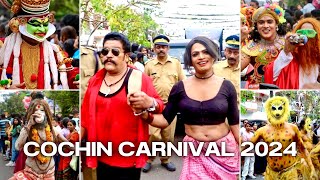 Cochin Carnival 2024  Rally Highlights 2024  Fortkochi New Year Celebration  Jasmin Nooruniza [upl. by Seibold436]