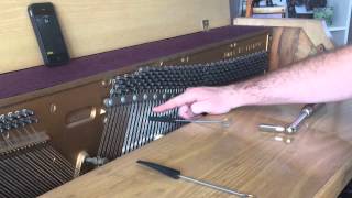 DIY piano tuning  tune your own piano  part 1 of 2  tools tuning middle C  DIY Music [upl. by Buna]