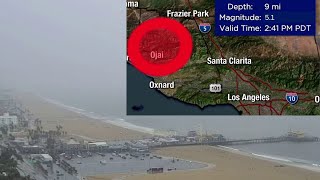 Santa Monica Pier during 51magnitude earthquake [upl. by Friedly]