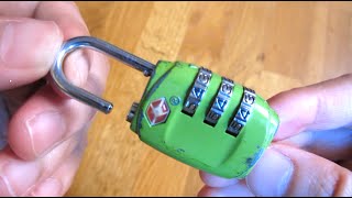 How to Reset TSA Lock Combo Tutorial [upl. by Bull23]