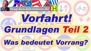 VORFAHRT ERKLÄRT Vorfahrtsregeln erklärt  GRUNDLAGEN TEIL 2  THEORIE LERNEN FÜR DEN FÜHRERSCHEIN [upl. by Sihtnyc608]