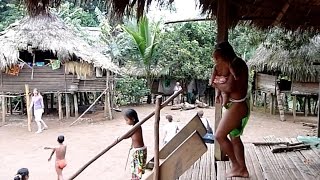 Authentic Embera Indian Village  Panama [upl. by Namwob375]