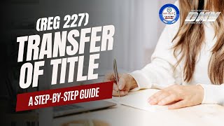 Complete Guide to Filling out Transfer of Title Form REG 227 in California [upl. by Wickman190]