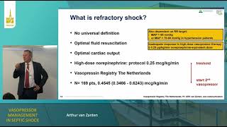 VASOPRESSOR MANAGEMENT IN SEPTIC SHOCK ISICEM 2023 [upl. by Atikcir]