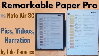 Remarkable Paper Pro First Impressions Review vs Boox Note Air 3C [upl. by Matthew861]