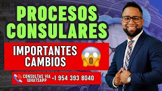 ATENCIÓN CAMBIOS IMPORTANTES EN PROCESOS CONSULARES COMIENZAN A LLEGAR MENSAJES A SOLICITANTES [upl. by Irtimd]