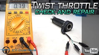 How to Check and Repair EBike Twist Throttle [upl. by Ydnic]