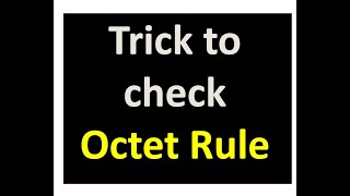 MDCAT67  Trick to find octet rule in seconds  Duet rule  Extended octet rule  Lone pairs [upl. by Ardaed]