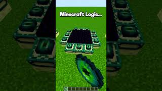 Minecraft Logic🤔 はいよろこんで minecraft shorts [upl. by Elleirua]