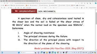 Direct shear test problem 4 [upl. by Ennirac]