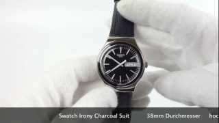 Swatch Irony Charcoal Suit YGS744 wwwolfertco [upl. by Aelram]