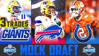 2024 NFL Mock Draft with Trades  NFL Mock Draft post Stefon Diggs Trade [upl. by Danit]