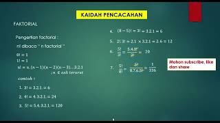 PELUANG FAKTORIAL [upl. by Lemor]