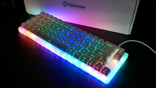 Unboxing  WomierGamaKay K66 The Most INSANE RGB Keyboard EVER [upl. by Pomona]