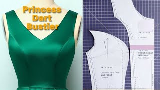 How To Draft A Perfect Princess Dart Bustier The perfect fit ever [upl. by Stockton158]