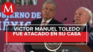 AMLO revela que Víctor Manuel Toledo fue víctima de ataque con químicos [upl. by Adnilre]