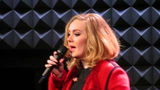 Adele sings Someone Like You  Joes Pub NYC November 20 2015 [upl. by Tenn]