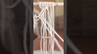 Macrame new knots 🪢 and patterns  beginners friendly tutorial viral shorts homedecor [upl. by Potash]