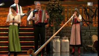 Melanie Oesch yodels Lisa Stoll plays the Alpine Horn great medley of songs [upl. by Eelirol28]