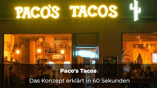 Eigenes TexMex Restaurant eröffnen – Franchise Pacos Tacos in 60 Sek erklärt [upl. by Aivle]