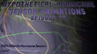 2024 Hypothetical Atlantic Hurricane Season Animation Lars [upl. by Harned]