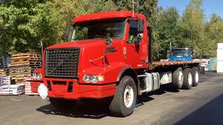 GovDeals 2014 Volvo VHD 24ft Flat Bed Truck [upl. by Sandell432]