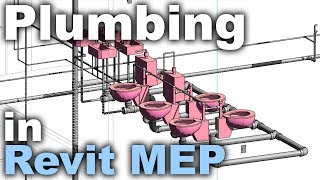 Plumbing in Revit MEP Beginner Tutorial [upl. by Rawdon711]