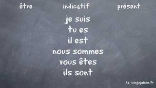 Conjugaison être  Indicatif  Présent  Laconjugaisonfr [upl. by Fitz]