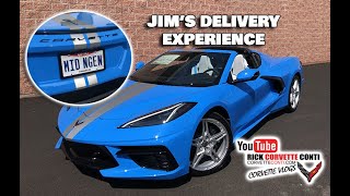 CORVETTE DELIVERY EXPERIENCE JIMS RAPID BLUE C8 STINGRAY [upl. by Sharleen258]