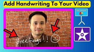 How to add a signature or handwriting animation to your videos  iMovie tutorial [upl. by Nossyla395]