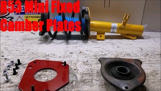 R53 Mini Cooper S Fixed Camber Plates Install DIY Part 2 of 2 [upl. by Gnoy953]