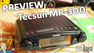 Tecsun MP300 обзор из коробки  первый взгляд  FM DSP Clock Radio MP3 Player [upl. by Oicnevuj587]