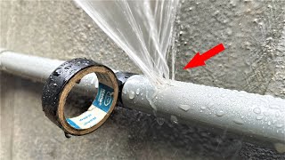 Did You Know This Trick Tips To Fix Broken Pvc Pipes Without Turning Off The Water [upl. by Anaihr]