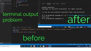 Terminal not give output  visual studio code terminal not working  visual studio code  c [upl. by Reidid]